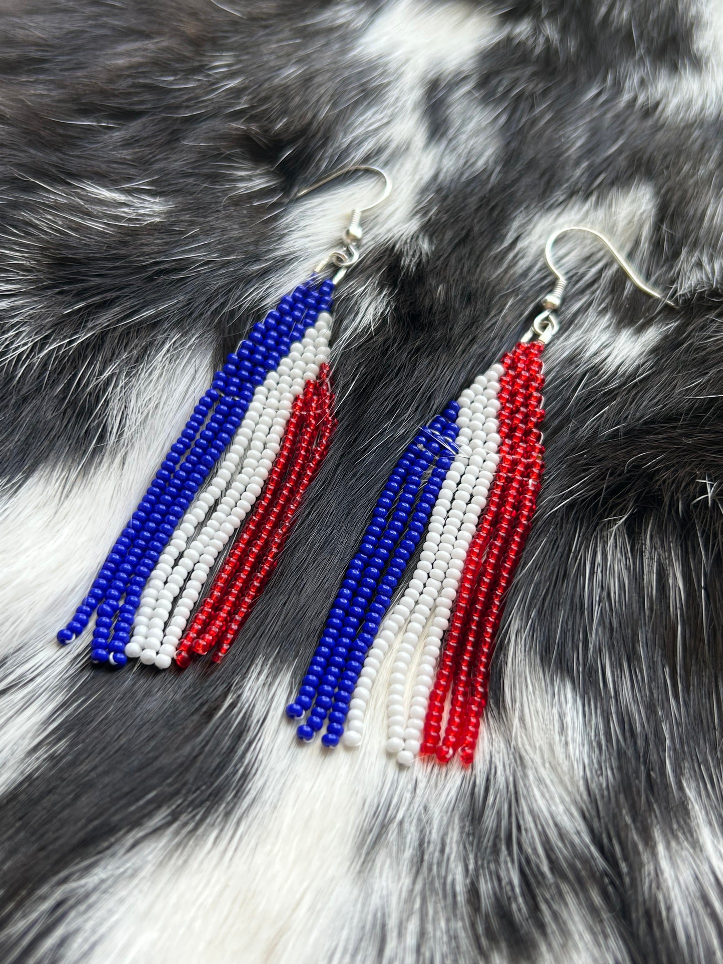 Red, white, and blue fringe