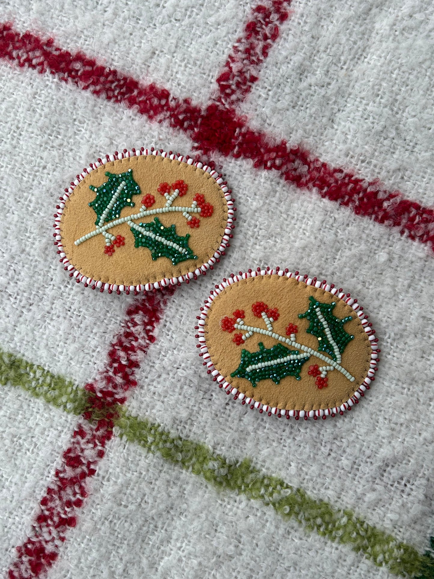 Holly jolly hair clip