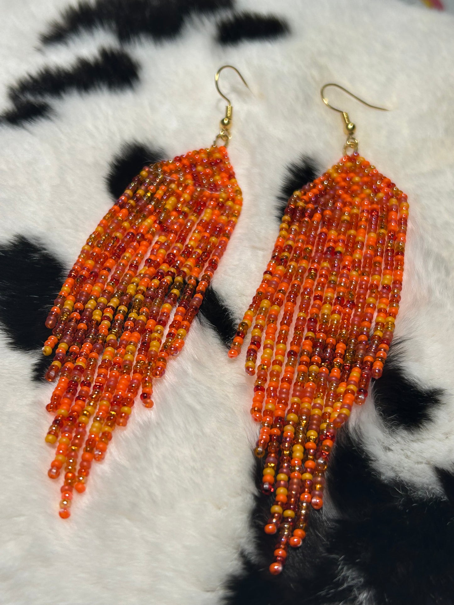 Orange bead soup fringe