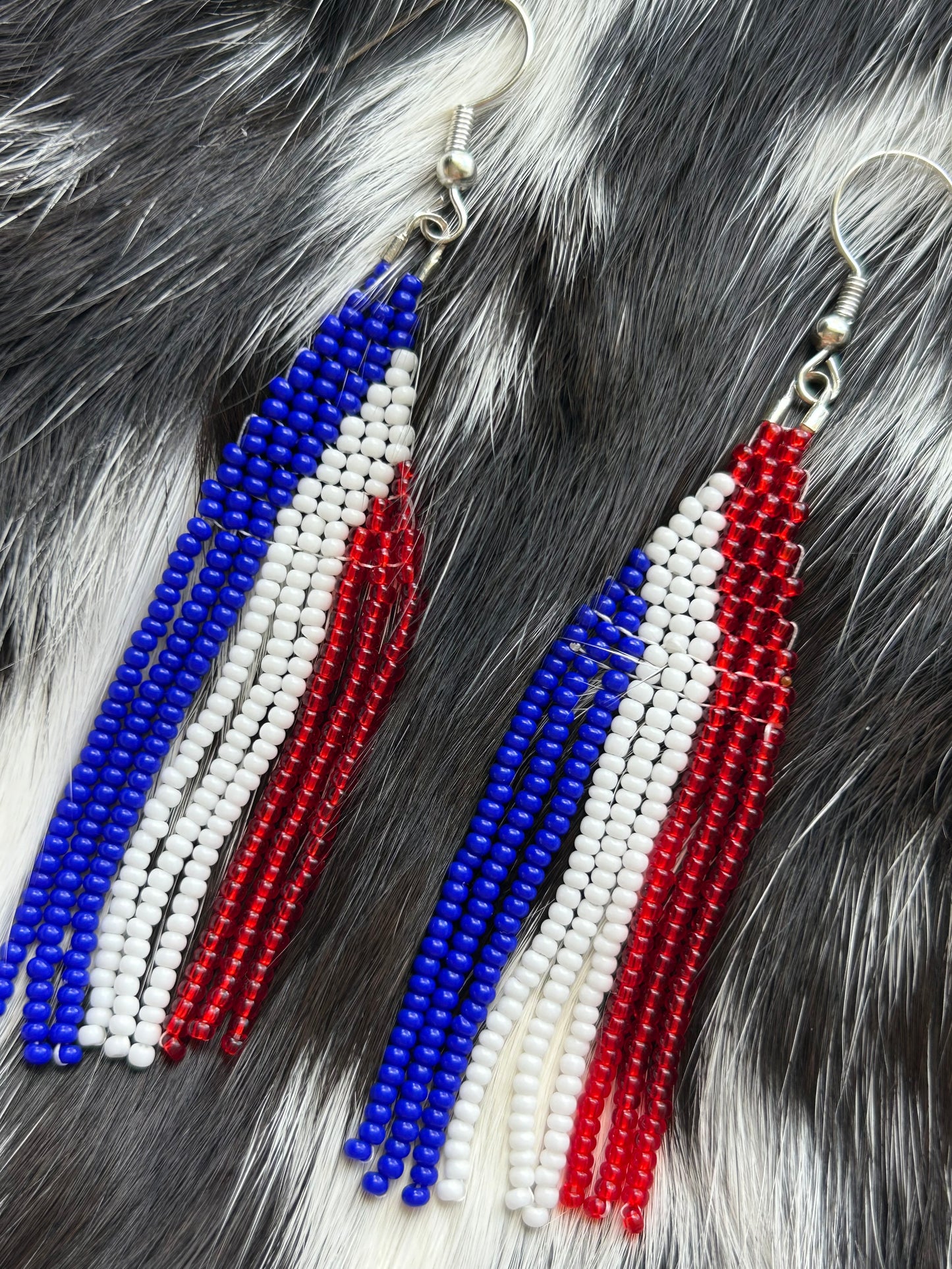 Red, white, and blue fringe