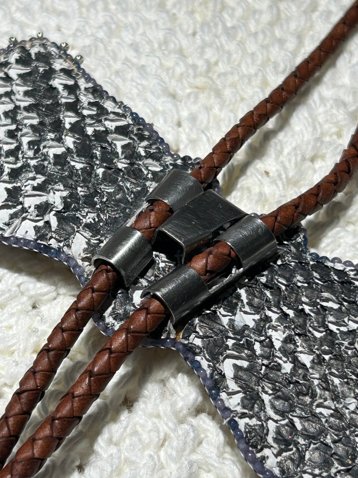 Jack’s bow tie as a bolo tie