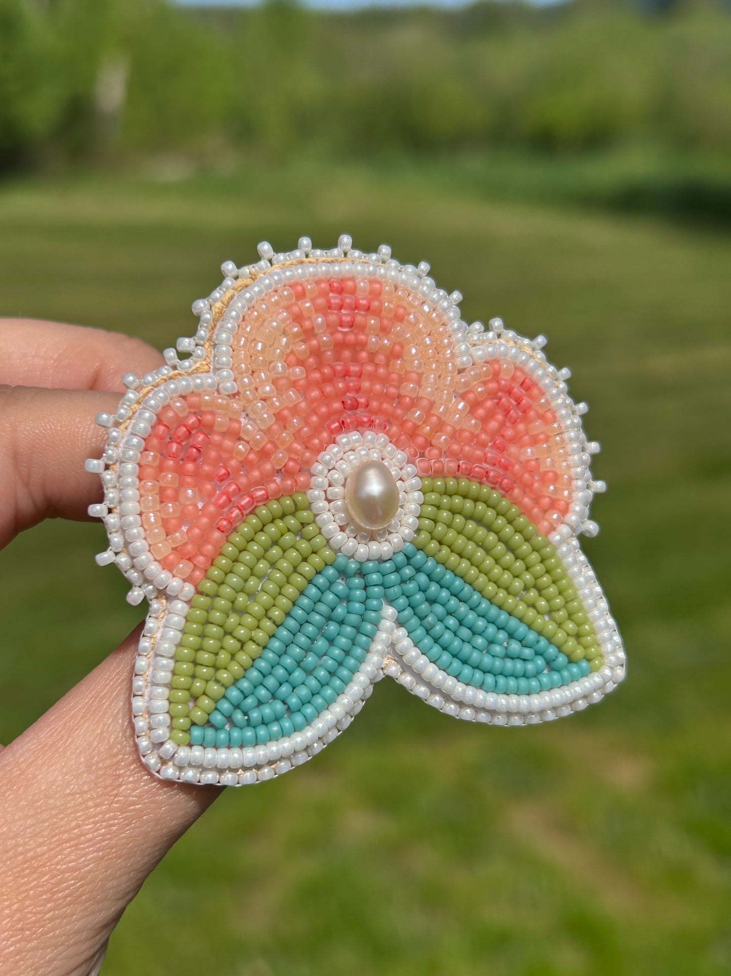 Cvltvre bead floral pin
