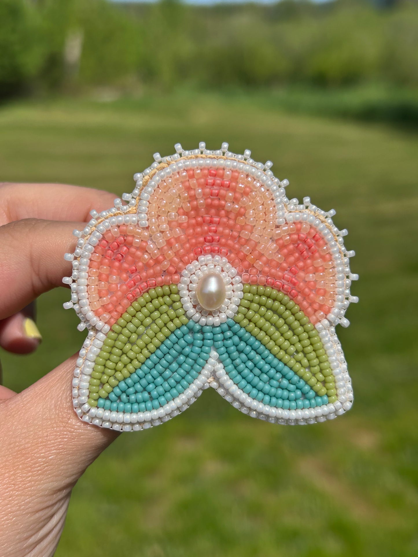 Cvltvre bead floral pin