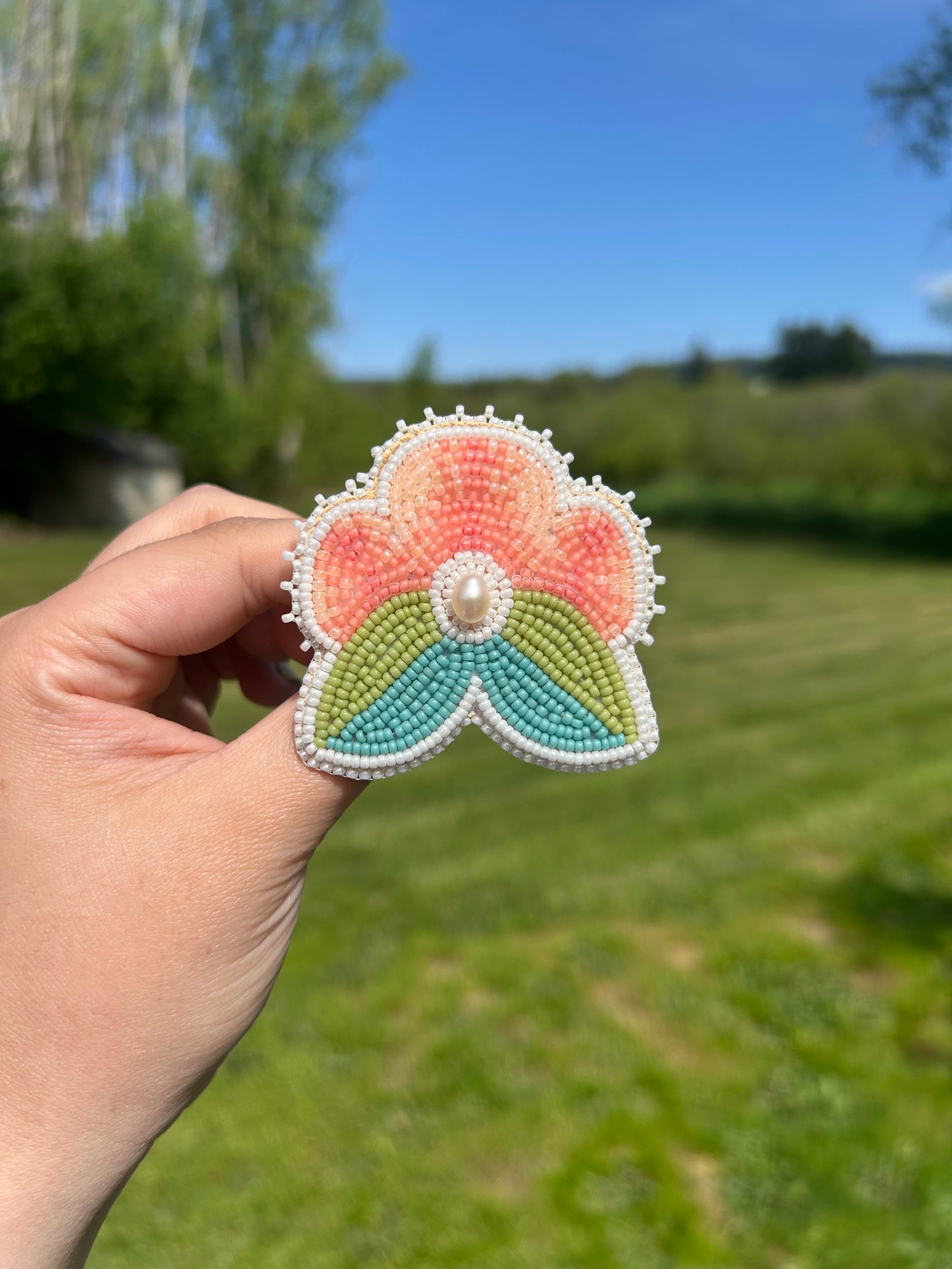 Cvltvre bead floral pin