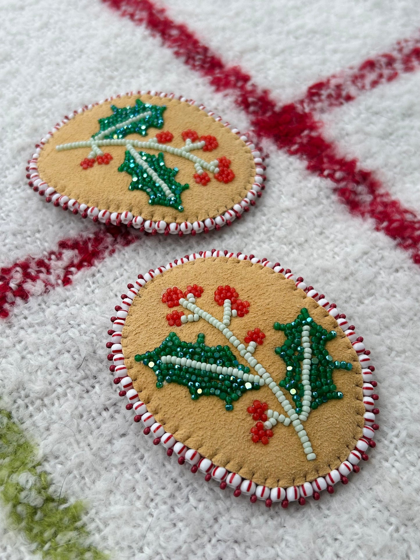 Holly jolly hair clip