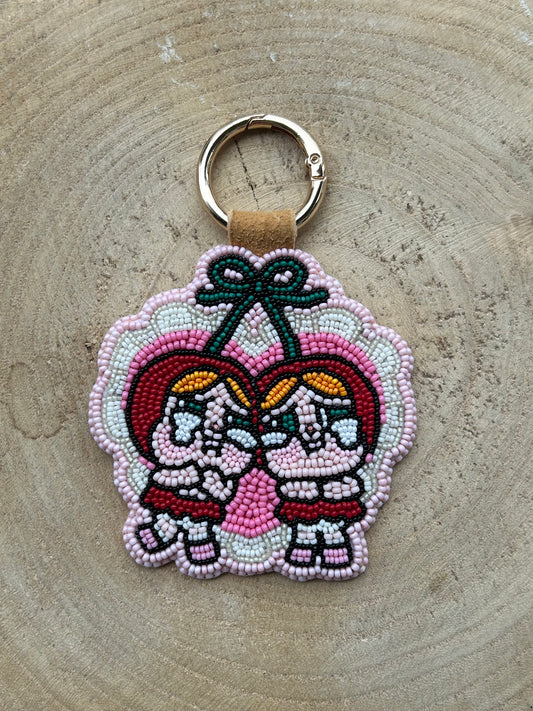 love you cherry much - keychain