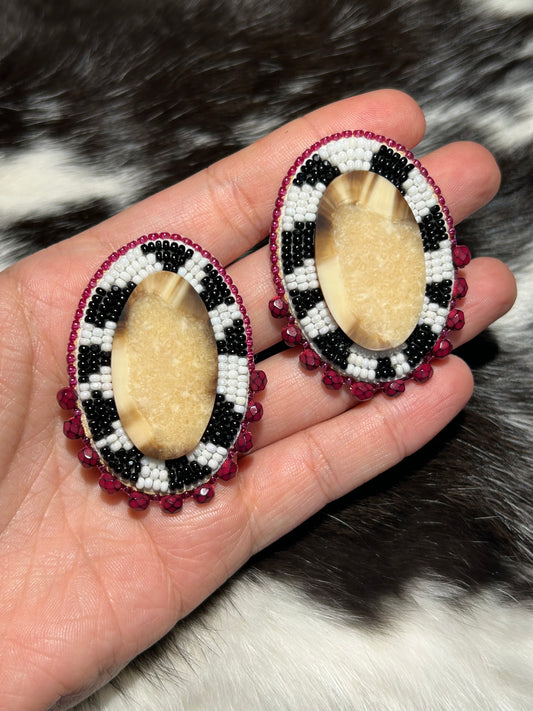 Zebra or Cowprint Studs