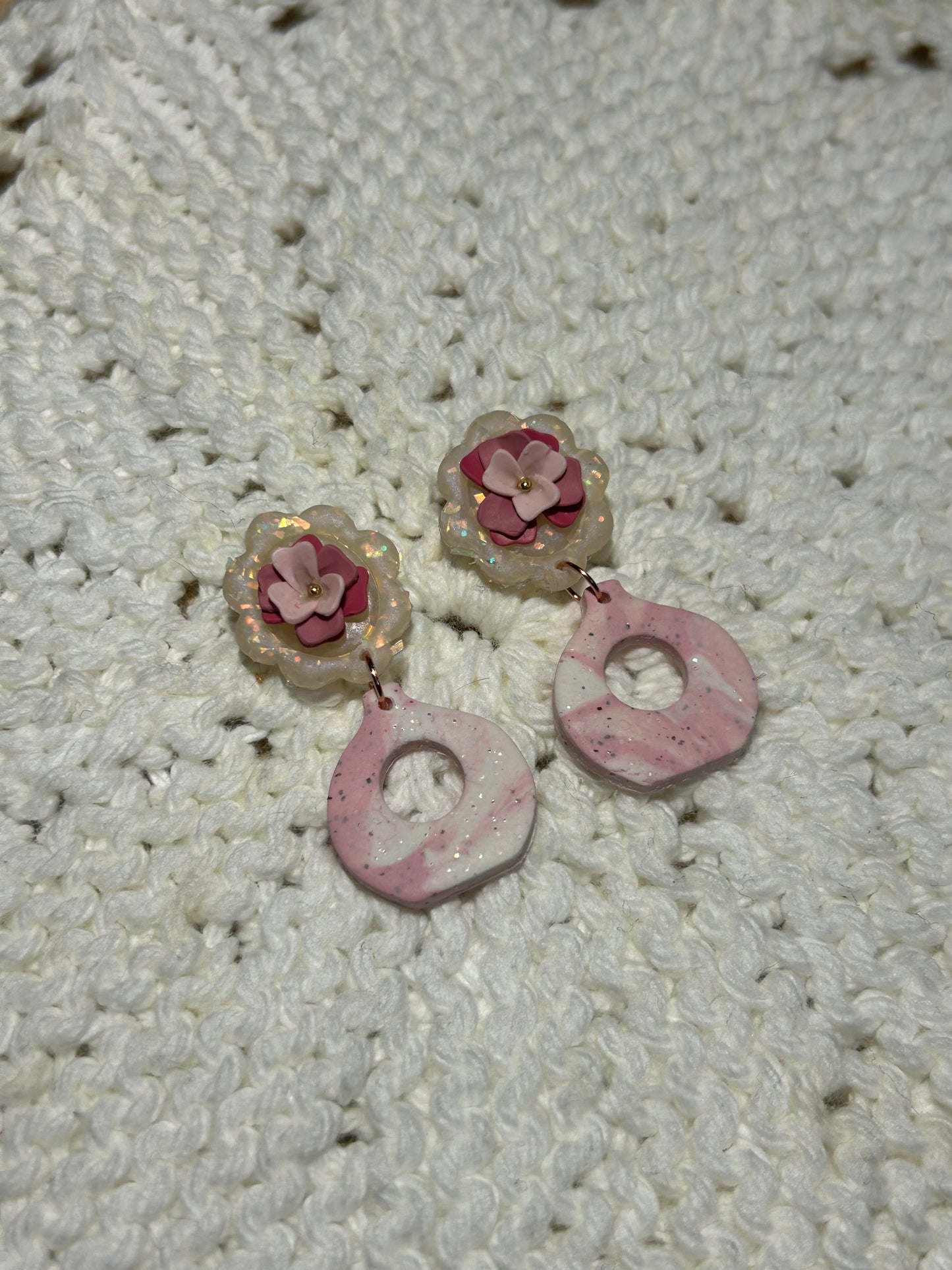 Pink floral with vase