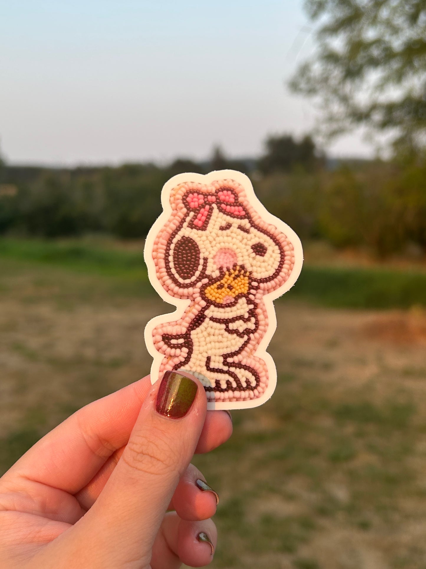 Loving snoopy sticker