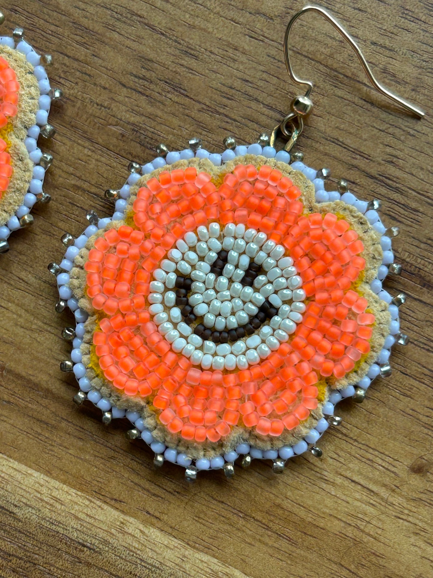 Orange smiling florals
