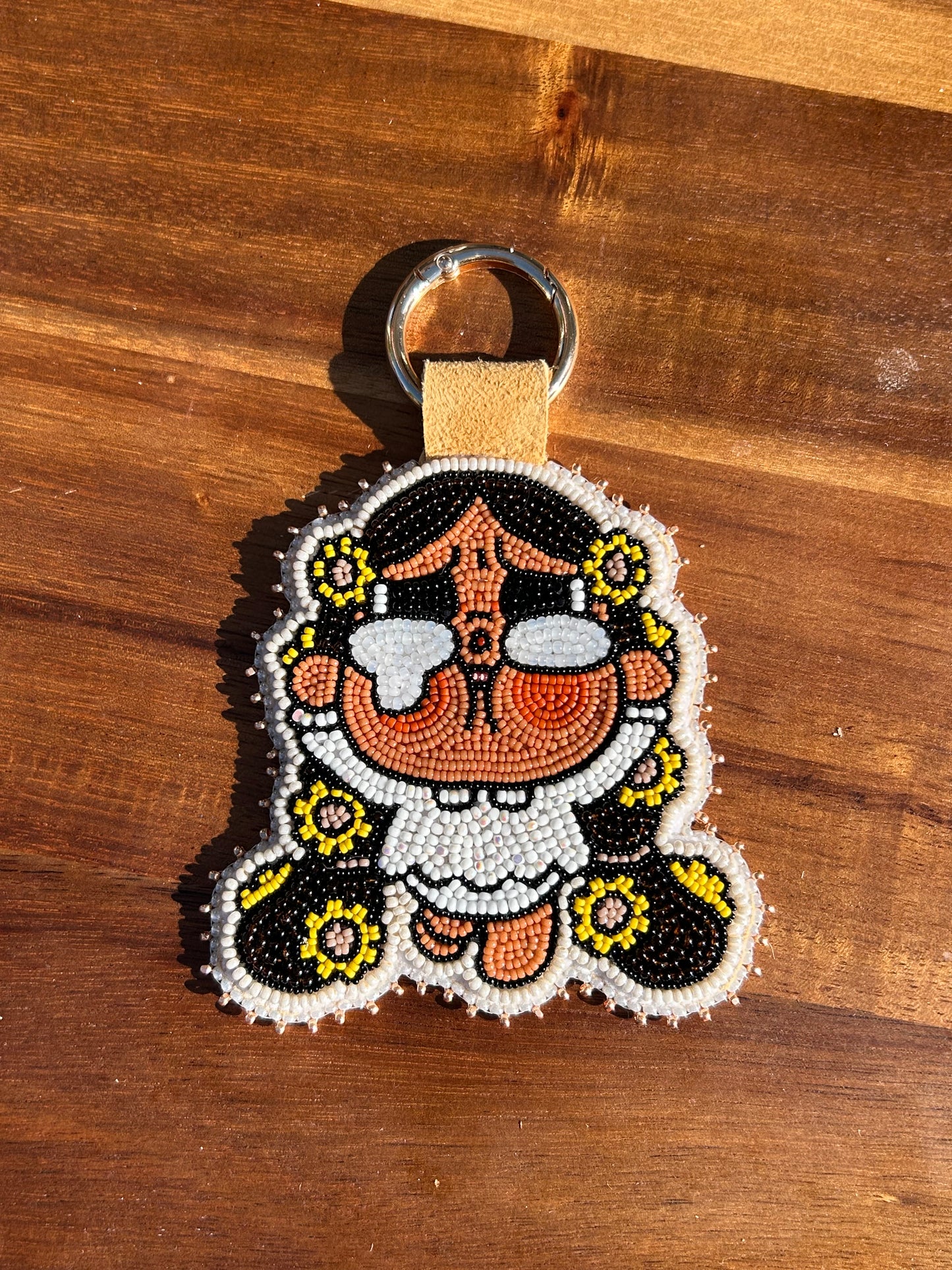 Floral crybaby keychain
