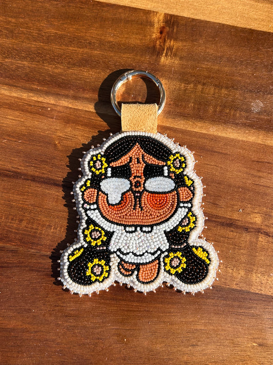 Floral crybaby keychain