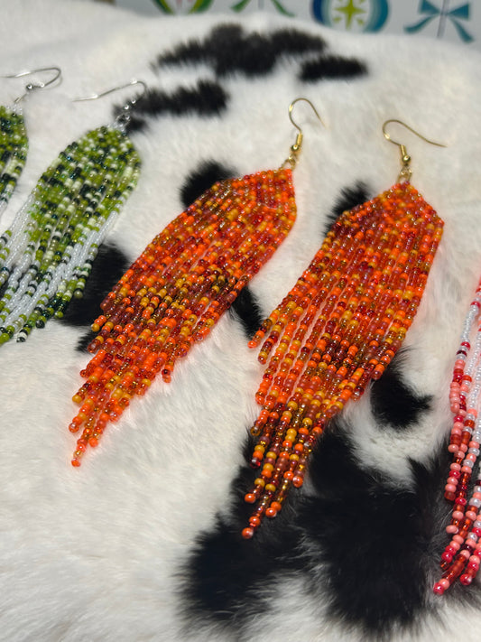 Orange bead soup fringe
