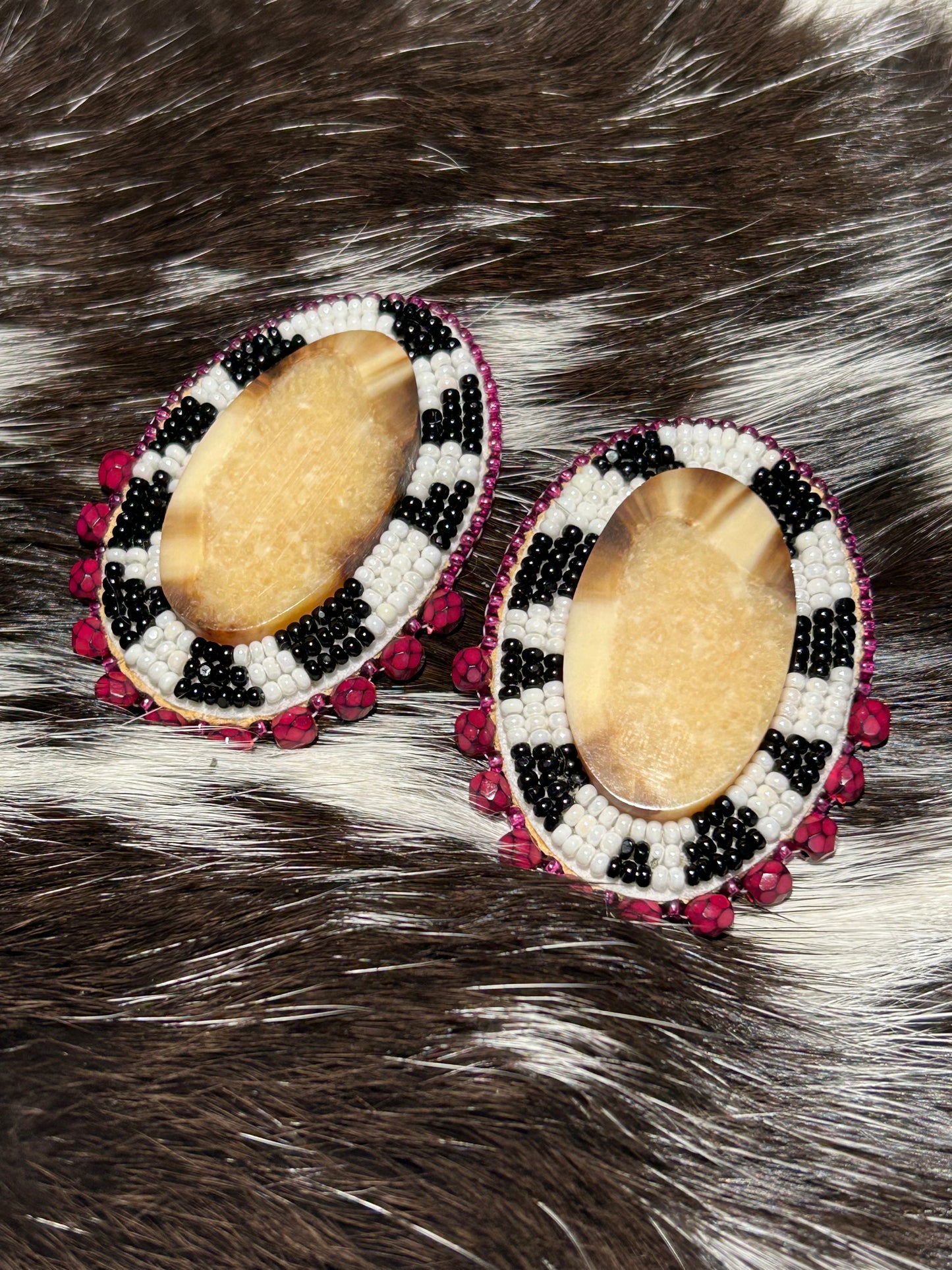 Zebra or Cowprint Studs
