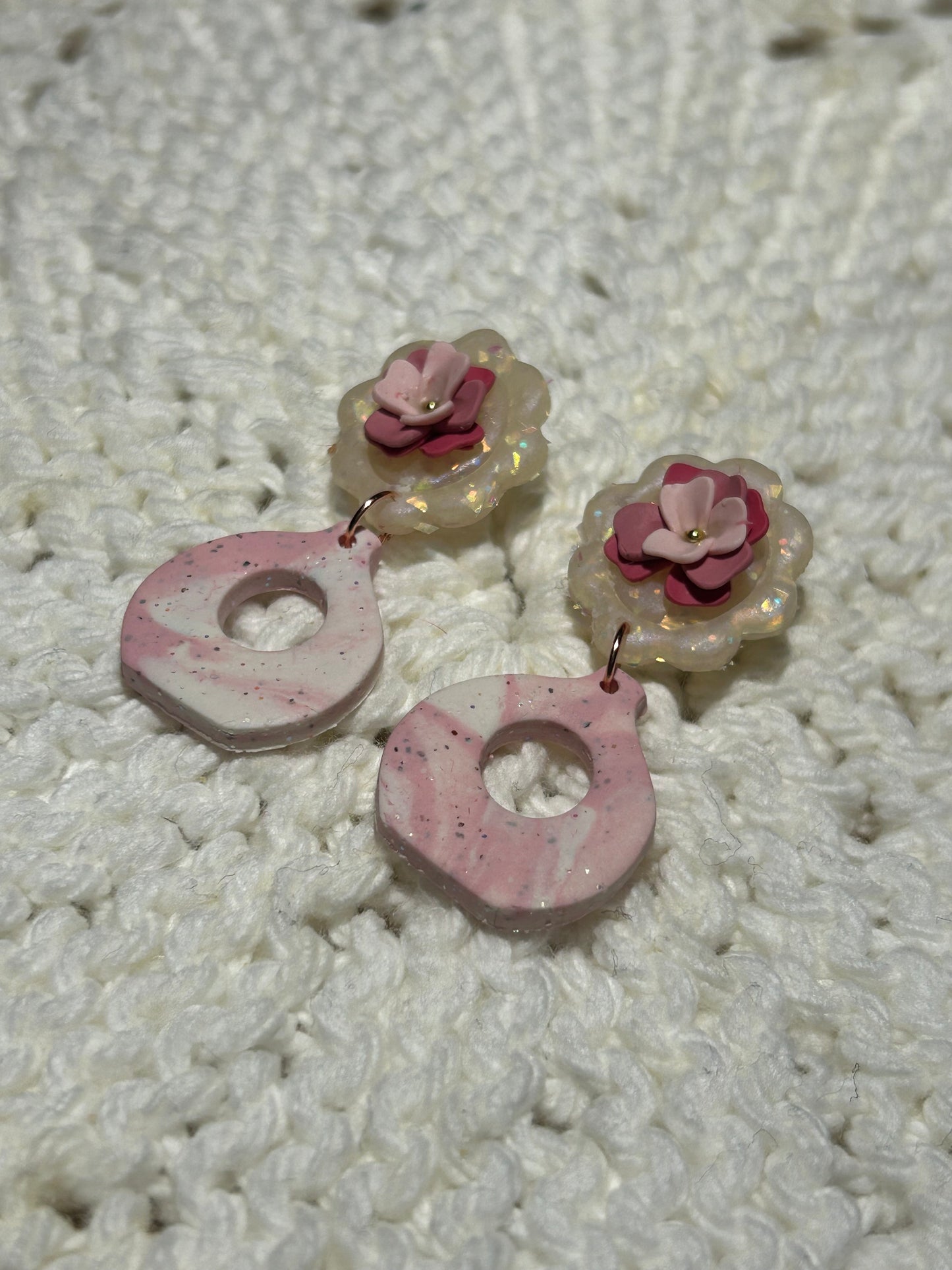 Pink floral with vase